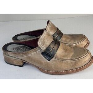 Freebird By Steven Size 9 Mona Lisa Slip On leather Loafer Mule VGUC